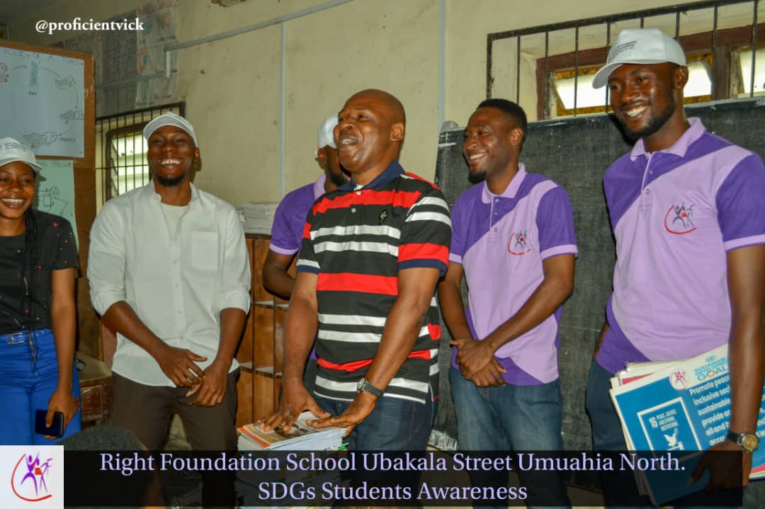 YERF SCHOOLS OUTREACH ON SDGs. @ Right Foundation Secondary School Umauhia